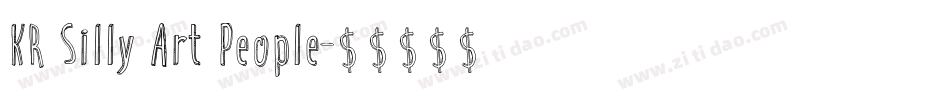 KR Silly Art People字体转换